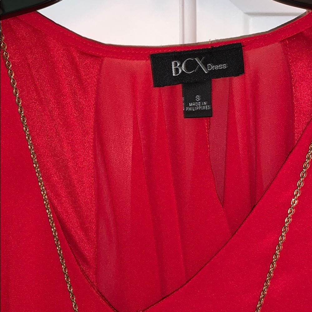 RED mini dress w/ detachable necklace !❤️ - Picture 2 of 3